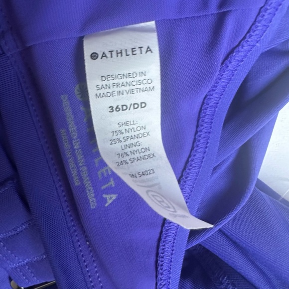 Athleta Blue Swim Set Sleeveless Tank and Shorts - Picture 11 of 13